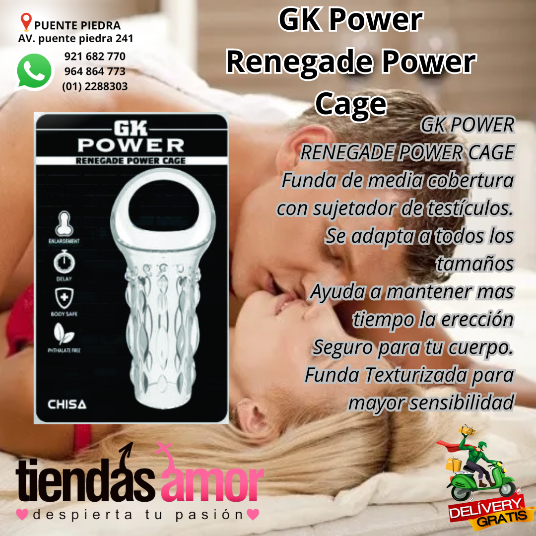 Funda Para El Pene Renegade Power Cage Transparente